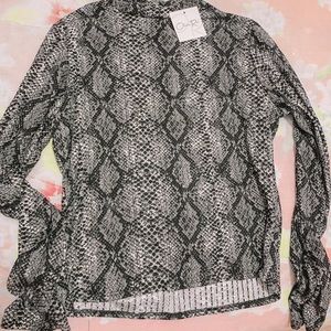 Olivia Rae Snakeskin long sleeve